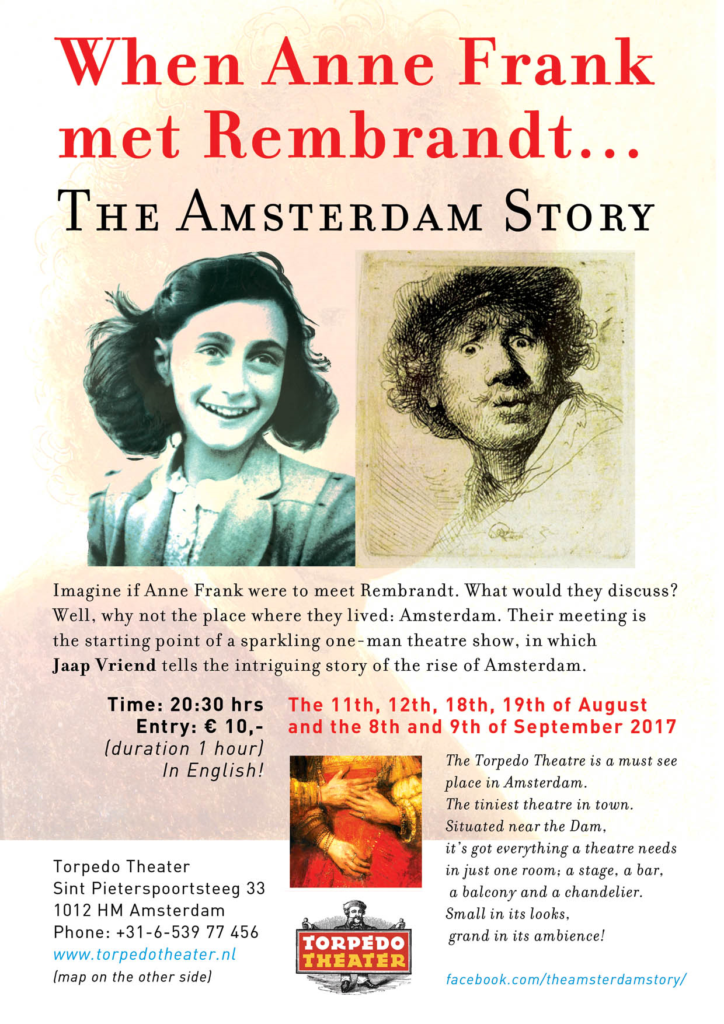 flyer when Anne Frank met Rembrandt